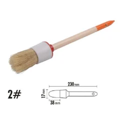 PENNELLO PITTURA MANIGLIA IN LEGNO SETOLE NATURALI A TESTA TONDA 38 MM 2" 90289