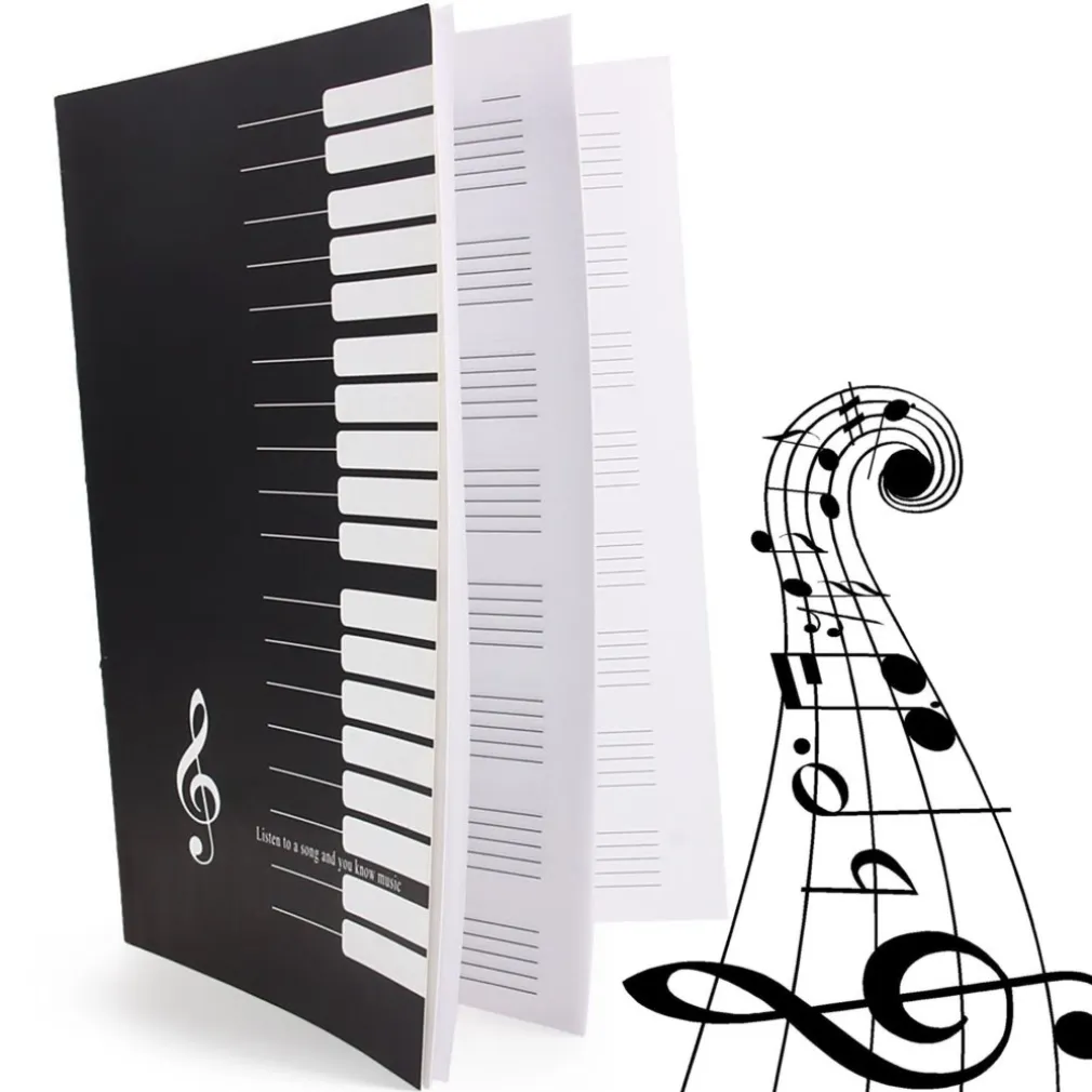 PENTAGRAMMA QUADERNO A4 MAXI MUSICA SPARTITI SPARTITO MUSICALE 30 FOGLI