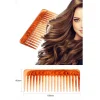 PETTINE A DENTI LARGHI MARRONE IN PLASTICA PER CAPELLI SPAZZOLA DISTRICANTE PARRUCCHIERE