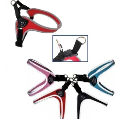 PETTORINA PER CANI CATARIFRANGENTE CHIUSURA SGANCIO GUINZAGLIO IMBRAGATURA