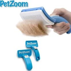 PETZOOM SPAZZOLA AUTOPULENTE PETTINE SOTTOPELO PER PELI CANE GATTO PET ZOOM