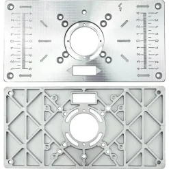 PIANO DI FRESATURA ROUTER PIASTRA PER FRESATRICE VERTICALE CON 4 ANELLI VITI
