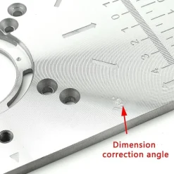 PIANO DI FRESATURA ROUTER PIASTRA PER FRESATRICE VERTICALE CON 4 ANELLI VITI