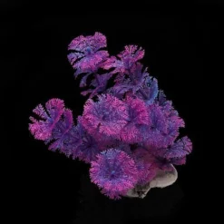 PIANTA 11 CM PIANTINA ARTIFICIALE PER ACQUARIO PIANTE FINTE PLASTICA VIOLA