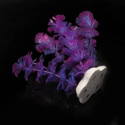 PIANTA 11 CM PIANTINA ARTIFICIALE PER ACQUARIO PIANTE FINTE PLASTICA VIOLA