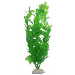 PIANTA 27 CM PIANTINA ARTIFICIALE PER ACQUARIO PIANTE FINTE PLASTICA COLOR VERDE