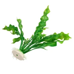 PIANTA 20 CM PIANTINA ARTIFICIALE PER ACQUARIO PIANTE FINTE PLASTICA COL. VERDE