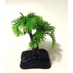 PIANTA 6,2 CM PIANTINA DECORAZIONE ARTIFICIALE PER ACQUARIO PICCOLA PALMA VERDE