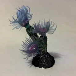 PIANTA CORALLO ARTIFICIALE FINTO PER DECORAZIONE ACQUARIO BLU VIOLA VASCA PESCI