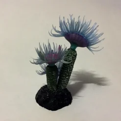 PIANTA CORALLO ARTIFICIALE FINTO PER DECORAZIONE ACQUARIO BLU VIOLA VASCA PESCI