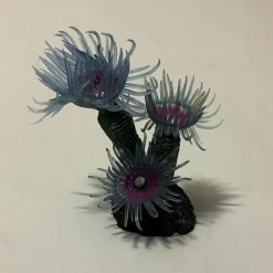 PIANTA CORALLO ARTIFICIALE FINTO PER DECORAZIONE ACQUARIO BLU VIOLA VASCA PESCI