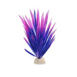 PIANTA PIANTINA ARTIFICIALE PER ACQUARIO PIANTE FINTE PLASTICA VIOLA BLU PUNTA