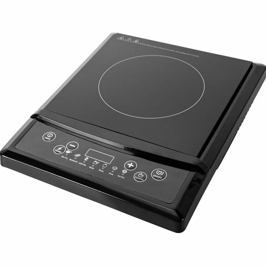 PIASTRA A INDUZIONE ELETTRICA PORTATILE COMPATTA 1800W 7 TIPI DI COTTURA 8 LIVELLI POTENZA