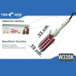 PIASTRA ARRICCIACAPELLI ACCONCIATURA RICCI MOSSI EFFETTO ONDE CAPELLI ONDULATI