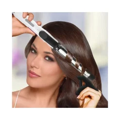 PIASTRA ARRICCIACAPELLI PROFESSIONALE RIVESTITO IN CERAMICA DISPLAY LCD VGR V525