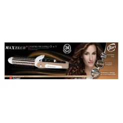 PIASTRA CAPELLI IN CERAMICA LISCIO ACCONCIATURA 3IN1 ONDE ONDULATO 360° PI-CA007