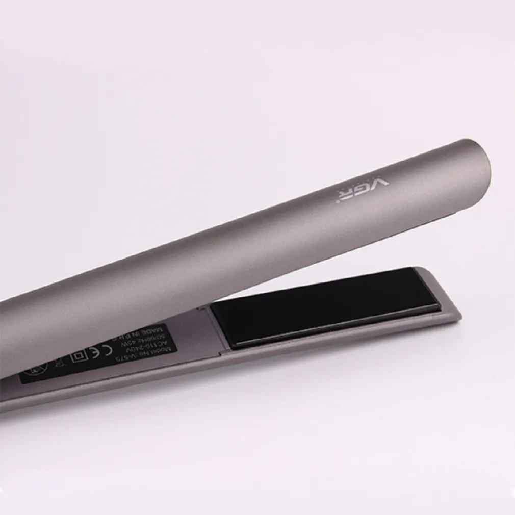 PIASTRA CAPELLI LISCI PROFESSIONALE RIVESTIMENTO IN CERAMICA DIPLAY LCD VGR V575