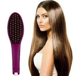 PIASTRA ELETTRICA IONICA LCD SNODA LISCIA CAPELLI SPAZZOLA TEMPERATURA 908