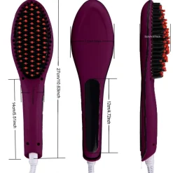 PIASTRA ELETTRICA IONICA LCD SNODA LISCIA CAPELLI SPAZZOLA TEMPERATURA 908