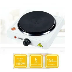 PIASTRA ELETTRICA SINGOLA 1500 WATT FORNELLO FORNELLINO ELETTRICO REGOLABILE