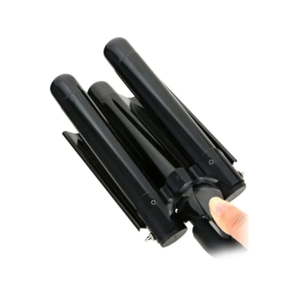 PIASTRA FERRO ARRICCIACAPELLI PROFESSIONALE A 3 CILINDRI ONDE DISPLAY LED V-591