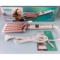 PIASTRA FERRO ARRICCIACAPELLI PROFESSIONALE CON 5 ONDE DA 18 MM MAX 230°C V-528