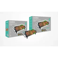 PIASTRA GRIGLIA ELETTRICA POTENZA 1400W CUCINA CON 2 PIASTRE DI COTTURA TX-9995