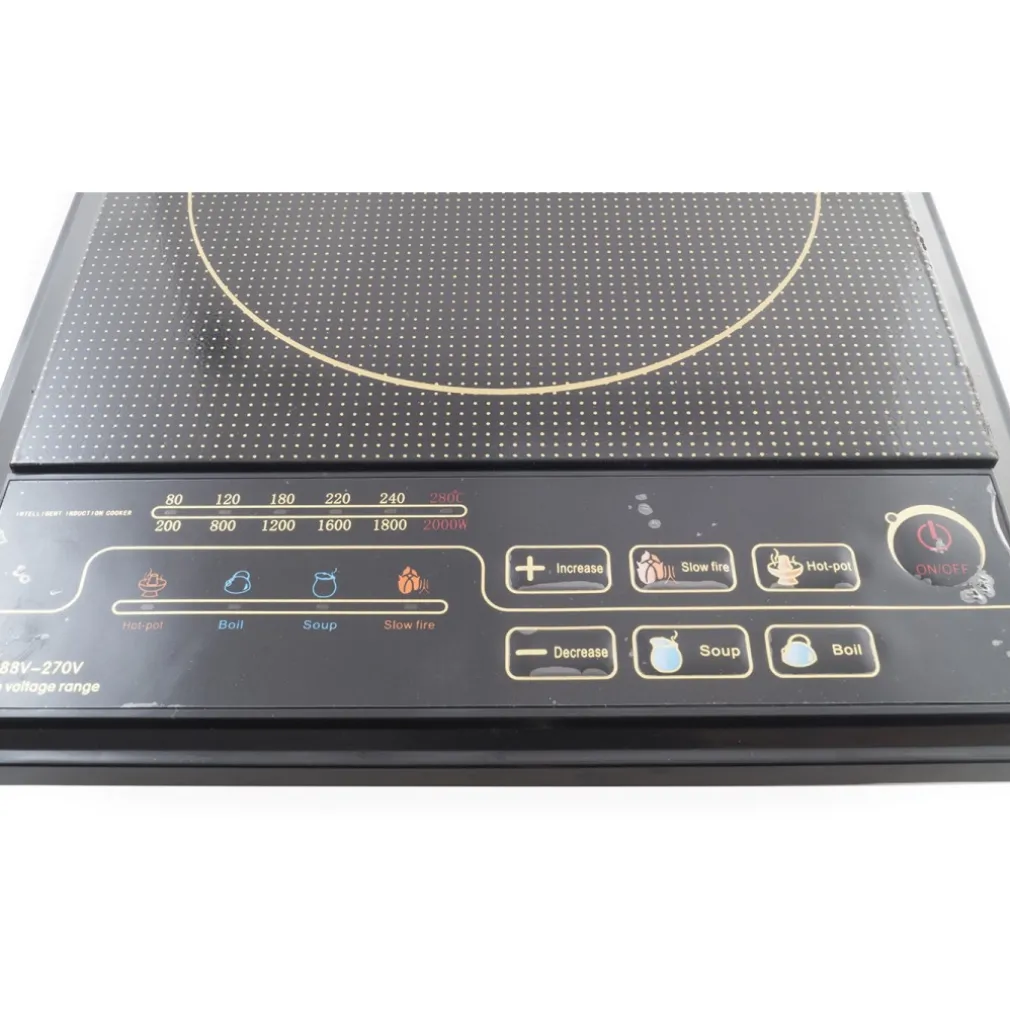 PIASTRA INDUZIONE PIANO DI COTTURA FORNELLO PORTATILE ELETTRICO CUCINA 2000 W