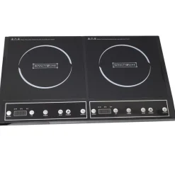 PIASTRA INDUZIONE 3400W DOPPIO 2 ZONE PIANO COTTURA FORNELLO ELETTRICO 270°