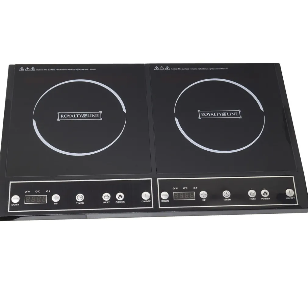 PIASTRA INDUZIONE 3400W DOPPIO 2 ZONE PIANO COTTURA FORNELLO ELETTRICO 270°