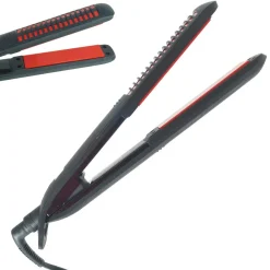 PIASTRA LISCIANTE IN CERAMICA PER CAPELLI LISCI CRESPI BAGNATI 45W SK-2007 PROF