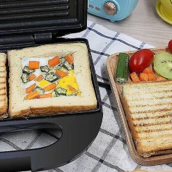 PIASTRA PANINI TOAST BISTECCHIERA TOSTAPANE GRIGLIA GRILL SANDWICH 750W Q-HB001