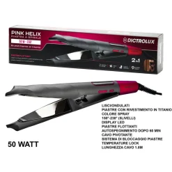 PIASTRA PER CAPELLI 2IN1 A SPIRALE FLOTTANTI CON RIVESTIMENTO IN TITANIO 50W DISPLAY LED