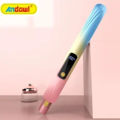 PIASTRA PER CAPELLI IN CERAMICA PROFESSIONALE 2IN1 Q-M125 PORTATILE DISPLAY LCD