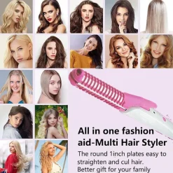 PIASTRA PER CAPELLI MOSSI ONDE LISCI FINI CRESPI BAGNATI SPAZZOLA ELETTRICA 2IN1