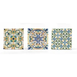 PIASTRELLA ORNAMENTALE CERAMICA 11X11 CM TERRA D'AMURI 4 DECORI ASSORTITI 820854