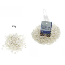 PIETRE DECORATIVE PER ACQUARIO BIANCHE 300GR. DECORAZIONE PIANTE GIARDINO 70249