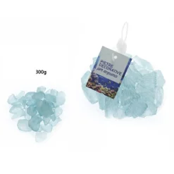 PIETRE SASSI SASSOLINI DECORATIVI AZZURRE PER ACQUARIO 300 GR. DECORAZIONE 70275