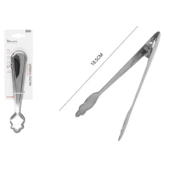PINZA DA CUCINA MULTIUSO CLIP PER GHIACCIO IN ACCIAIO INOX 18.5CM UTENSILI 50343