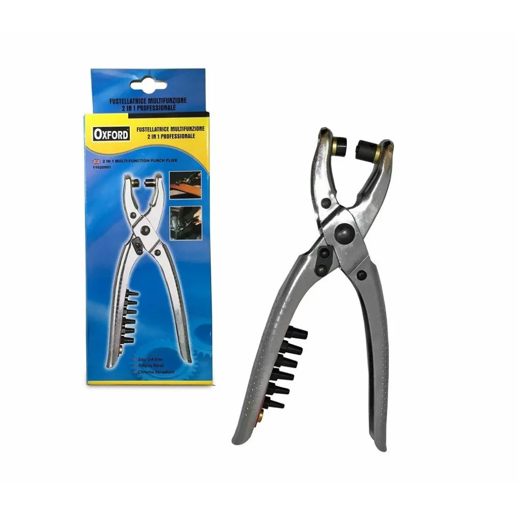 PINZA 2IN1 + 100 OCCHIELLI OCCHIELLATRICE FUSTELLATRICE PER FORARE CUOIO PELLE