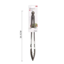 PINZA PER BARBECUE ALIMENTI RICHIUDIBILE SISTEMA DI BLOCAGGIO IN SILICONE 50598