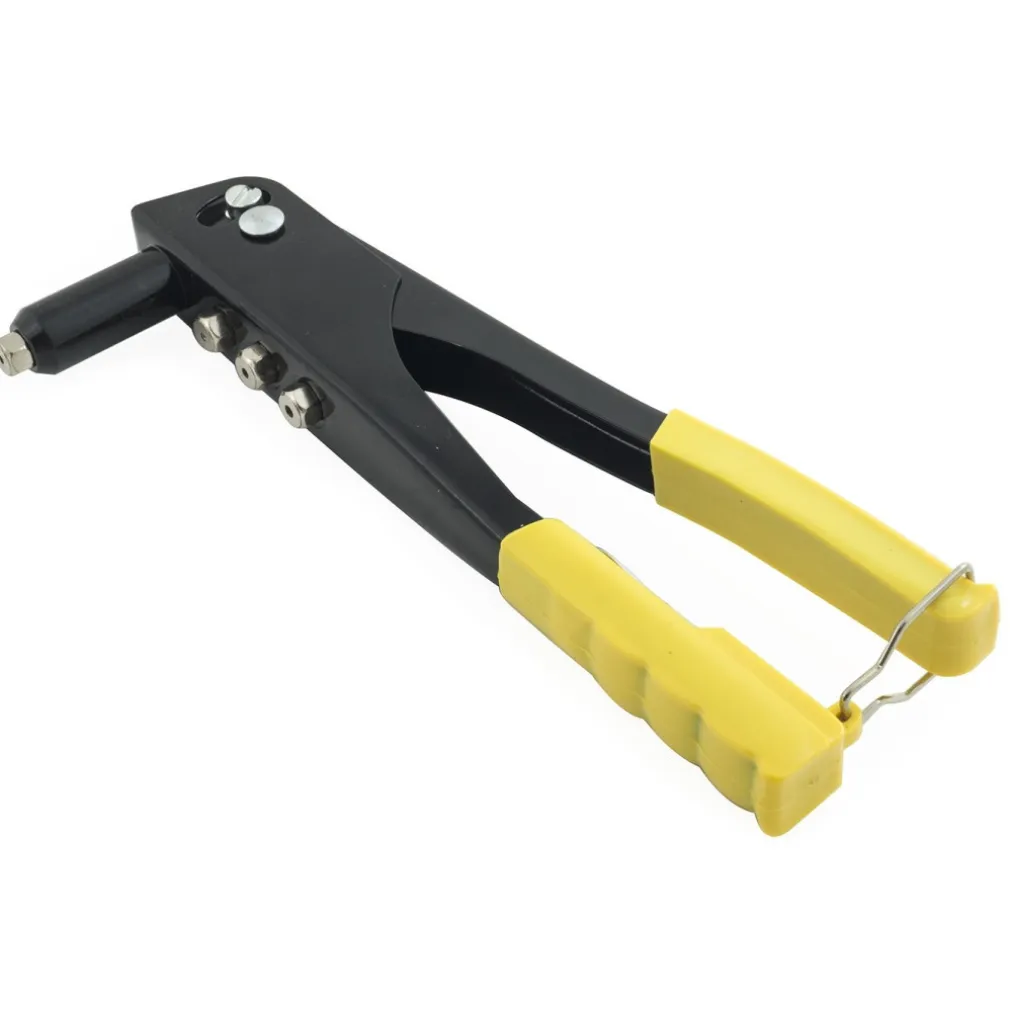 PINZA PISTOLA RIVETTATRICE CON 4 TESTINE INTERCAMBIABILI PER RIVETTI 4 MISURE