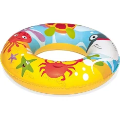 PISCINA 2 ANELLI PER BAMBINI BARRIERA CORALLINA 122X20CM PALLA SALVAGENTE 51124