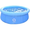 PISCINA AD ANELLO GONFIABILE PER FAMIGLIA 183X50CM FUORI TERRA ESTERNI CORTILE 017552