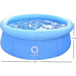 PISCINA ANELLO GONFIABILE PER FAMIGLIA 168X51CM FUORI TERRA ESTERNI CORTILE 016179