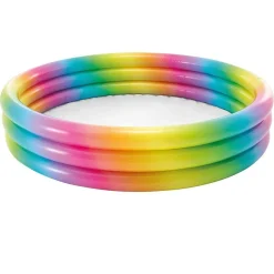 PISCINA ARCOBALENO 3 ANELLI GONFIABILE GEOMETRIA MULTICOLOR 147X33CM 288LT 58439