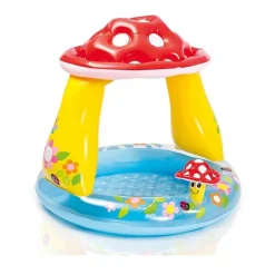 PISCINA BABY FUNGO PARASOLE GIOCO GONFIABILE ROTONDA PER BAMBINI 102X89HCM 57114