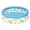 PISCINA CORAL KIDS A 3 ANELLI GONFIABILE ROTONDA 102X25CM BAMBINI GIARDINO 51008