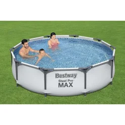 PISCINA FUORI TERRA ROTONDA STEEL PRO MAX SET 305 X 76 CM POMPA 1.249 L/H 56408