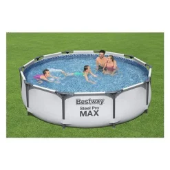 PISCINA FUORI TERRA ROTONDA STEEL PRO MAX SET 305 X 76 CM POMPA 1.249 L/H 56408